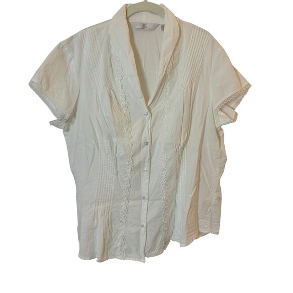 A.L.C. Tops - A.L.C. (A.L.C. Clothing) cotton button-up blouse in white Women's sz. 1X